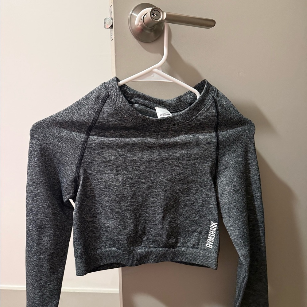 Gymshark Charcoal Cropped Pullover